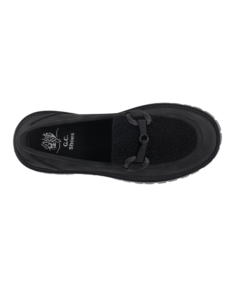 Gc Shoes Women's Vince Shearling Lug Sole Loafers