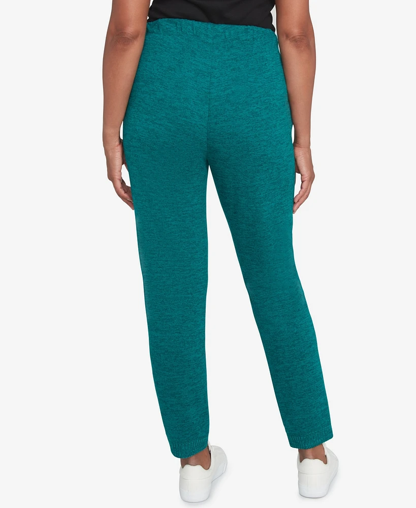 Alfred Dunner Women's French Quarter Soft Brushed Knit Jogger Pants
