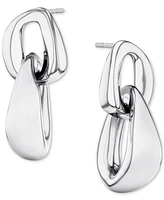 Calvin Klein Stainless Steel Chunky Link Drop Earrings