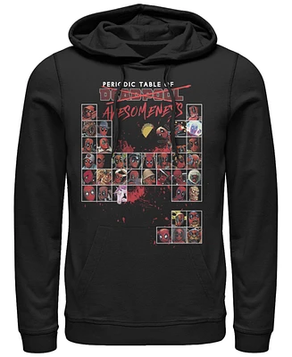 Fifth Sun Men's Deadpool Periodic Hoodie Fleece Pullover
