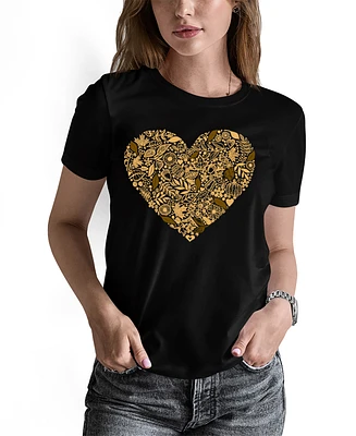 La Pop Art Women's Fall Vibes Crew Neck T-Shirt