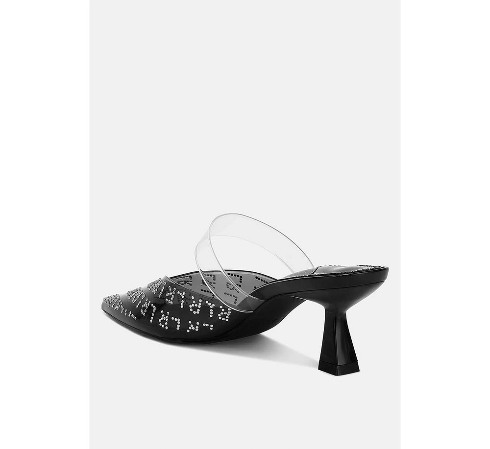Holin Pointed Toe Kitten Heels