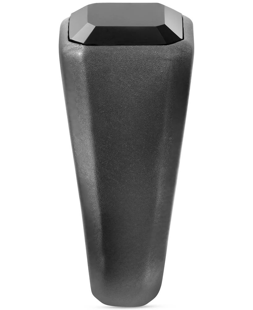 Effy Men's Onyx Solitaire Ring in Black Rhodium-Plated Sterling Silver