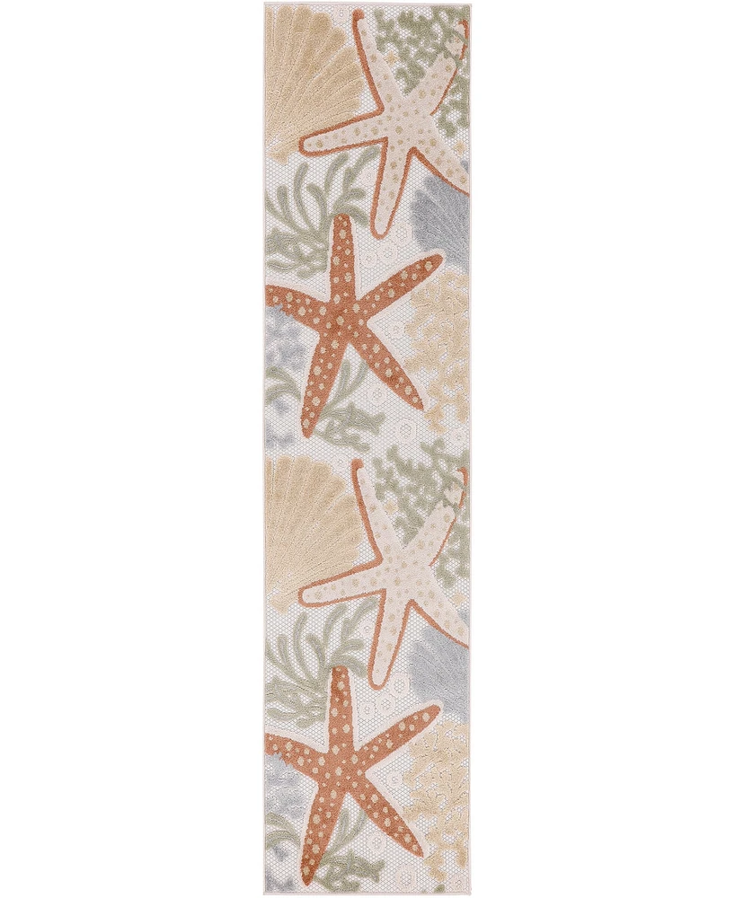 Nourison Home Aloha ALH24 2'3"x8' Runner Area Rug