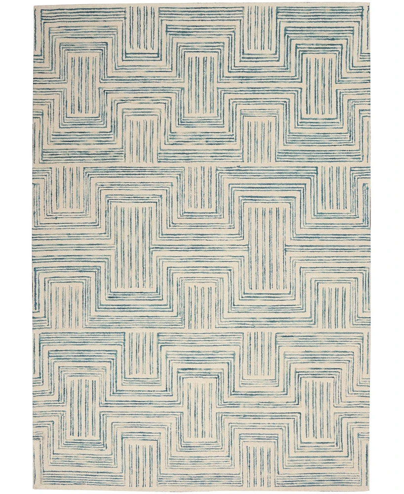 Nourison Home Interlock ITL06 3'9"x5'9" Area Rug