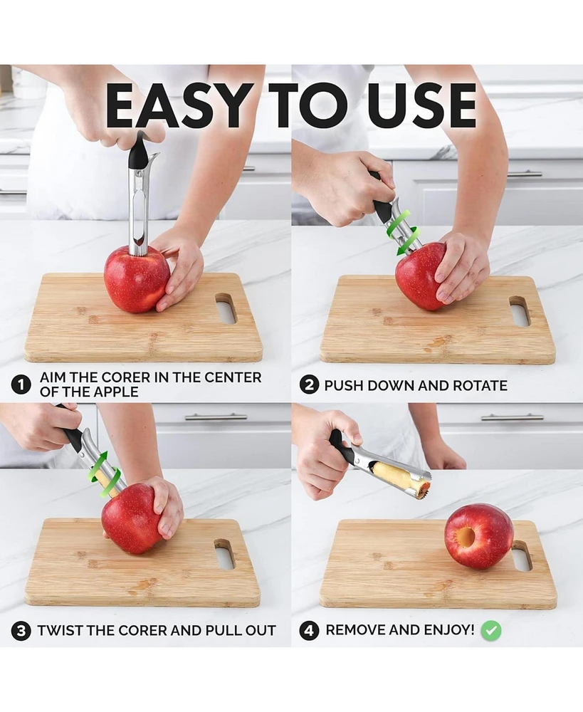 Easy to Use Durable Apple Corer Remover - Stainless Steel Cupcake