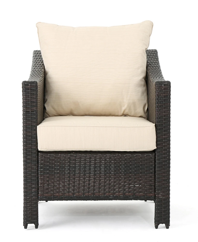 Streamdale Furniture Water-Resistant Wicker Club Chairs With Curved Arms For Outdoor Comfort And Style