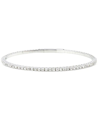 Diamond Bangle Bracelet (1/2 ct. t.w.) in 10k White Gold