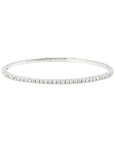 Diamond Bangle Bracelet (1/2 ct. t.w.) in 10k White Gold