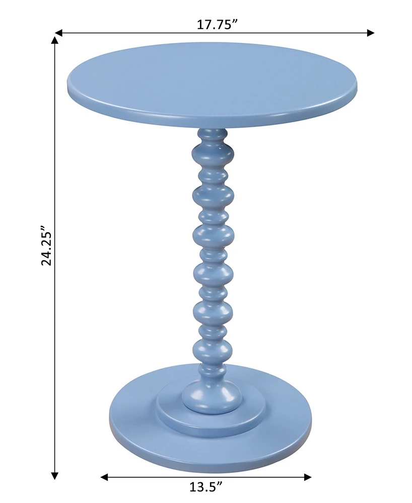 Convenience Concepts 17.75" Medium-Density Fiberboard Palm Beach Spindle Table