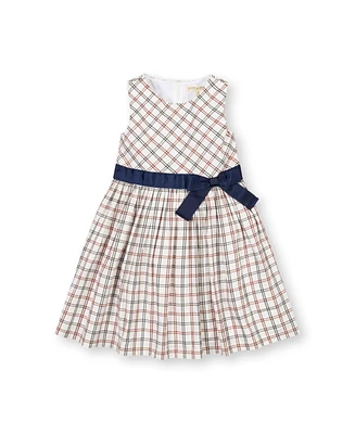 Hope & Henry Toddler Girls Sleeveless Stretch Poplin Sash Dress