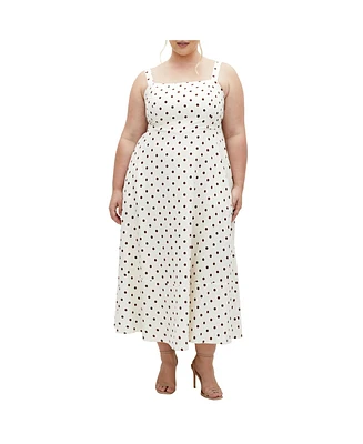 City Chic Plus Size Collins Print Maxi Dress
