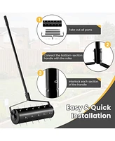 21" Manual Lawn Aerator Grass Aeration Tool Filled with Sand or Stone with Handle