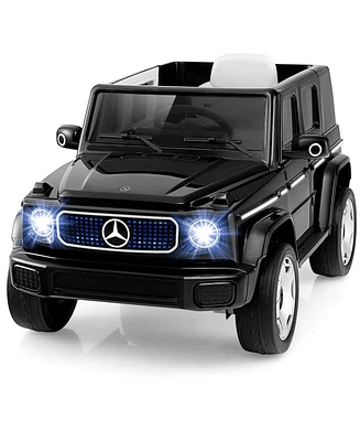 Licensed Mercedes-Benz Eqg Kids Ride On Car with Remote Control Detachable Battery