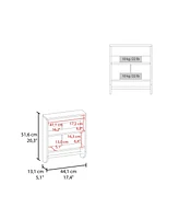 Fm Furniture Goodyear Medicine Cabinet in Melamine With a Towel Bar, White
