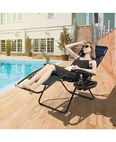 Inolait Outdoor Folding Zero Gravity Reclining Lounge Chair