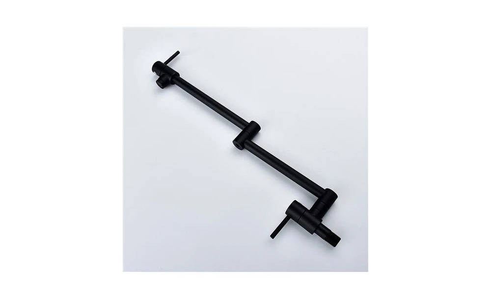 Slickblue Brass Folding Faucet 1/2” Npt Wall Mount Kitchen with Dual Handles for Cold Water