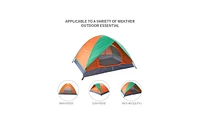 2-Person Camping Dome Tent – Lightweight Double Door Outdoor Shelter for Hiking, Backpacking, or Beach