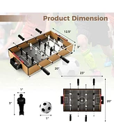 Game Room Size Football Table with Non-slip Handle 2 Footballs Realistic Players