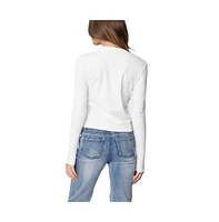 Edikted Womens Blossom Long Sleeve T Shirt