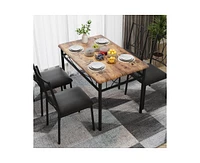 Dining Table Set for 4, Dining Room Table Set for 4, Dining Table and Chairs Set for 4, Dining Table with 4 Chairs, 4 Piece Dining Table Set
