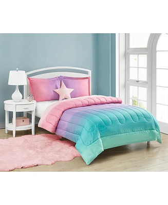 Alex + Bella Jada Celestial Ombre Pink 3-Piece Microfiber Comforter Set - Twin