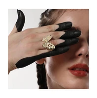 Sohi Women's The Butterfly Dreams Statement Ring