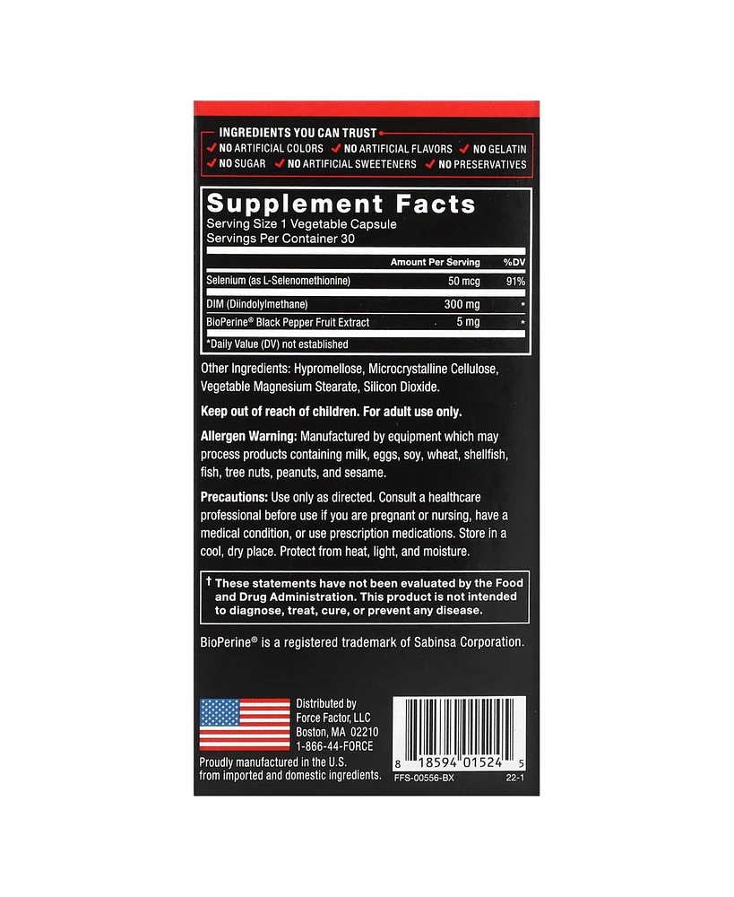 Force Factor Fundamentals Dim Diindolylmethane