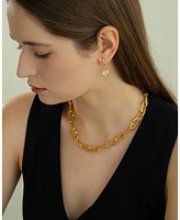 Sterling Silver 18k Gold Plated Camille Teardrop Earrings – Dainty Summer Earrings, Lightweight, Vacation Style, Warm Weather Look