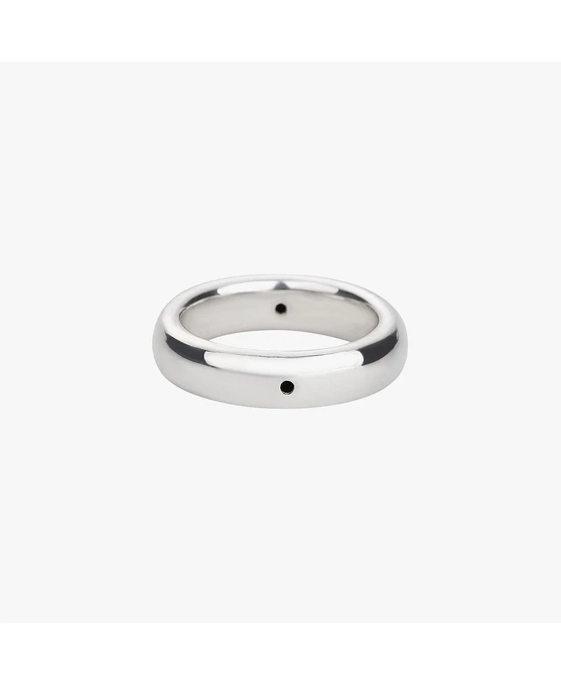 Sterling Silver Lenore Polished Band Ring Size 6 – Sleek Summer Ring, Minimalist Style, Everyday Elegance