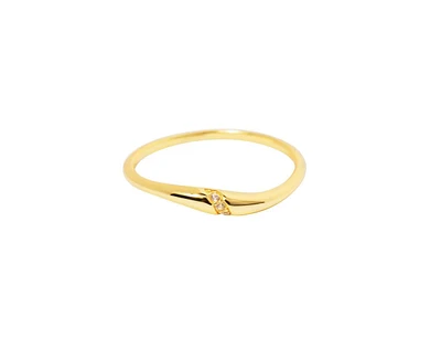 Sterling Silver Wave Ring