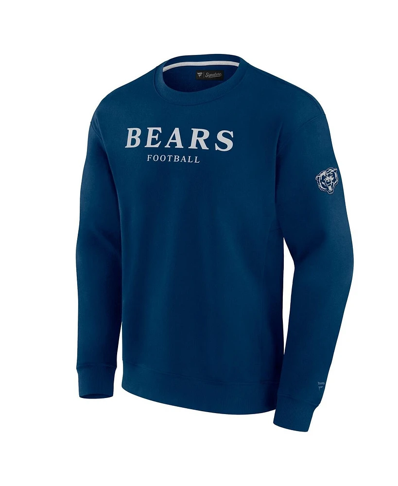Fanatics Men's and Women's Navy Chicago Bears Elements Unlimited Fleece Pullover Sweatshirt