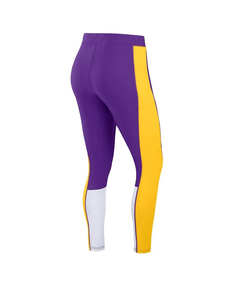 Wear by Erin Andrews Women's Minnesota Vikings Color-block Leggings