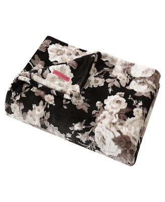 Betsey Johnson Classic Floral Ultra Soft Plush Fleece Blanket, Twin