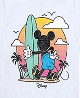 Disney Big Boys Mickey Mouse Surfboard Graphic Tee