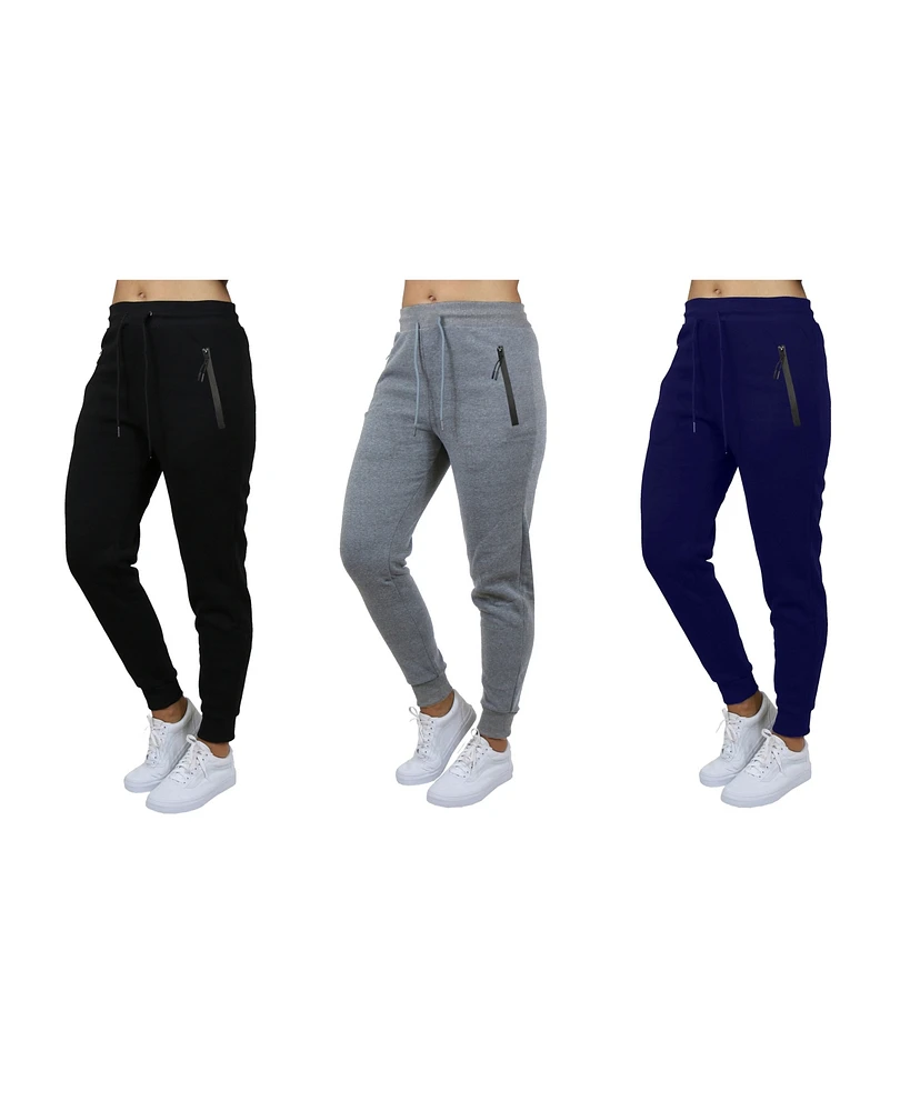Galaxy By Harvic Women's Pro Star Modern Fit Fleece Lined Joggers
