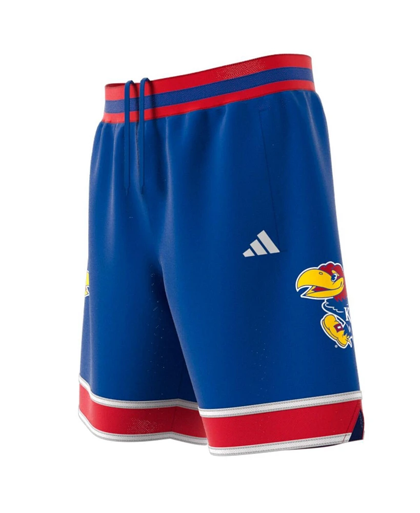 Adidas Men's Royal Kansas Jayhawks Swingman Replica Basketball Shorts