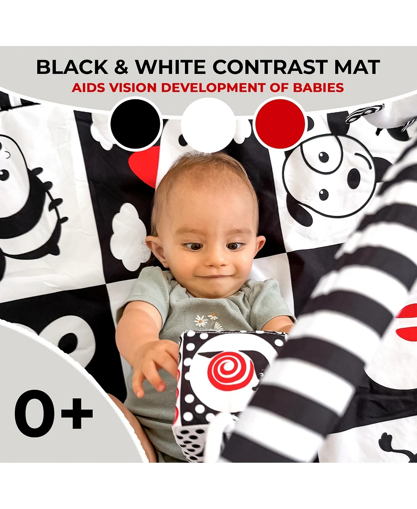 Quokka Super Soft Black&White Floor Round Playmat for Babies