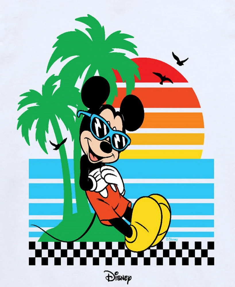 Disney Big Boys Mickey Mouse Beach Graphic Tee