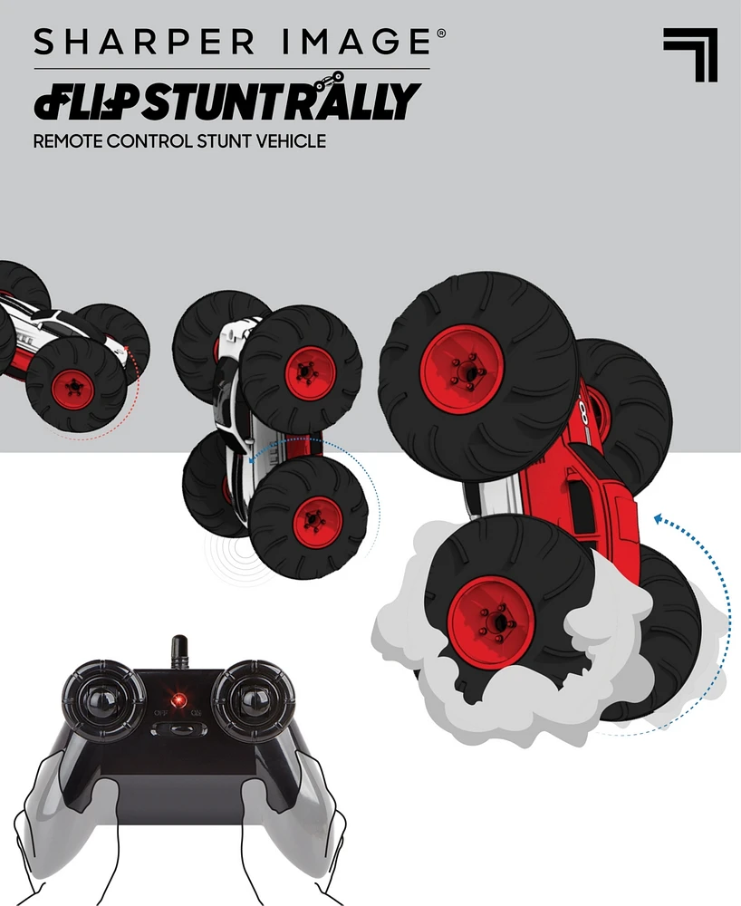 Remote Control Cars Flip Stunt Rally Toy, 2-in-1 Reversible Car