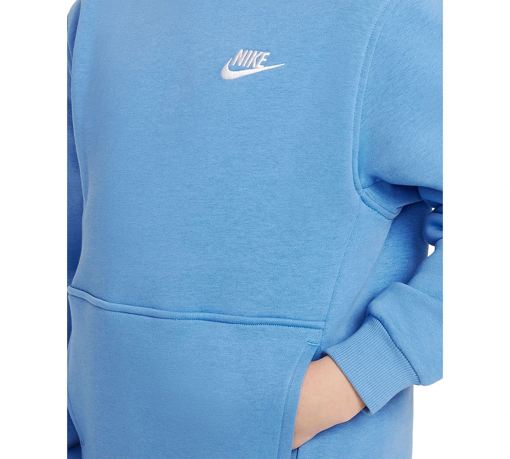 Nike Sportswear Big Kids Club Fleece Pullover Hoodie