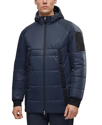 Boss by Hugo Boss Men's Branded Sleeve Pocket Regular-Fit Jacket