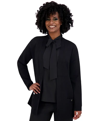 Kasper Women's Open-Front Long-Sleeve Cardigan Regular & Plus