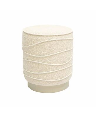 Tov Furniture 14.6" Boucle Ottoman