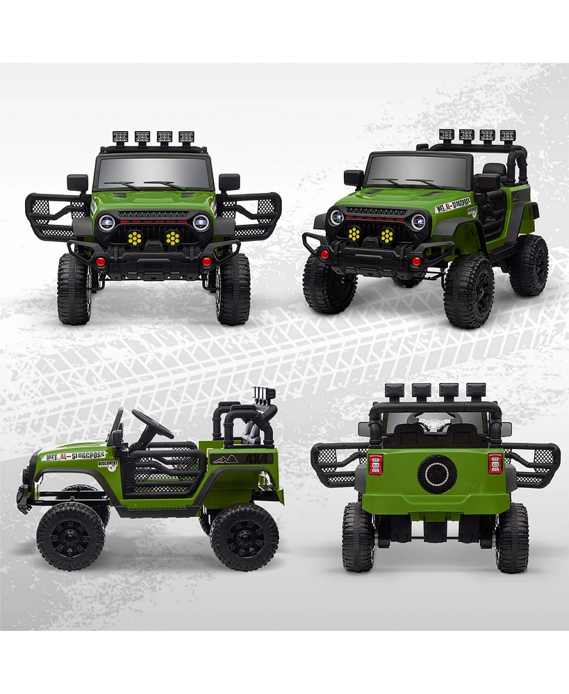 Qaba 12V Ride on Car, Truck with Suspension Wheels