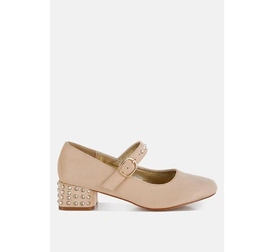 Sima Studded Mary Jane Pumps