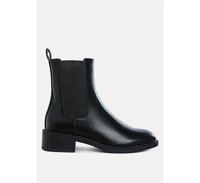 Tripoli Stacked Heel Chelsea Boots