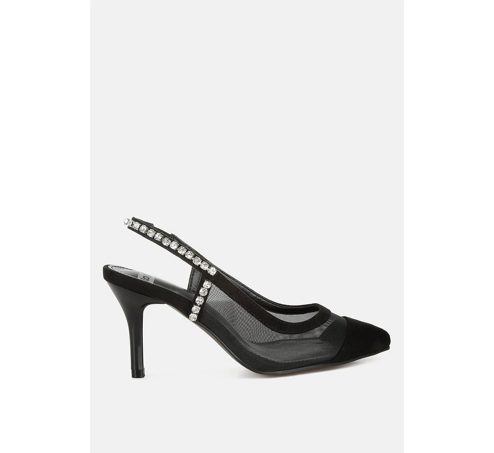 Yaga Stiletto Heel Slingback Sandals