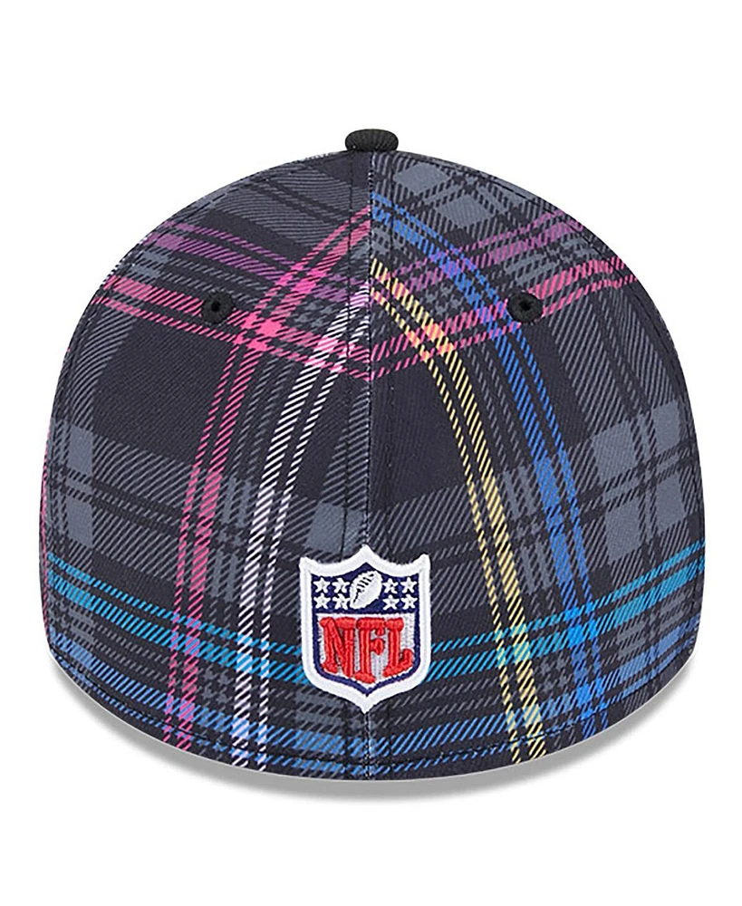 New Era Men's Black Cleveland Browns 2024 Nfl Crucial Catch Plaid 39THIRTY Flex Hat