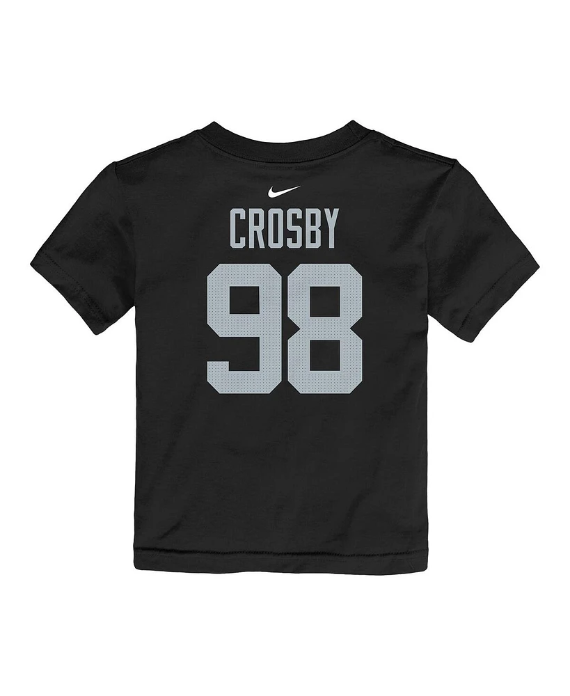 Nike Toddler Maxx Crosby Black Las Vegas Raiders Player Name Number T-Shirt